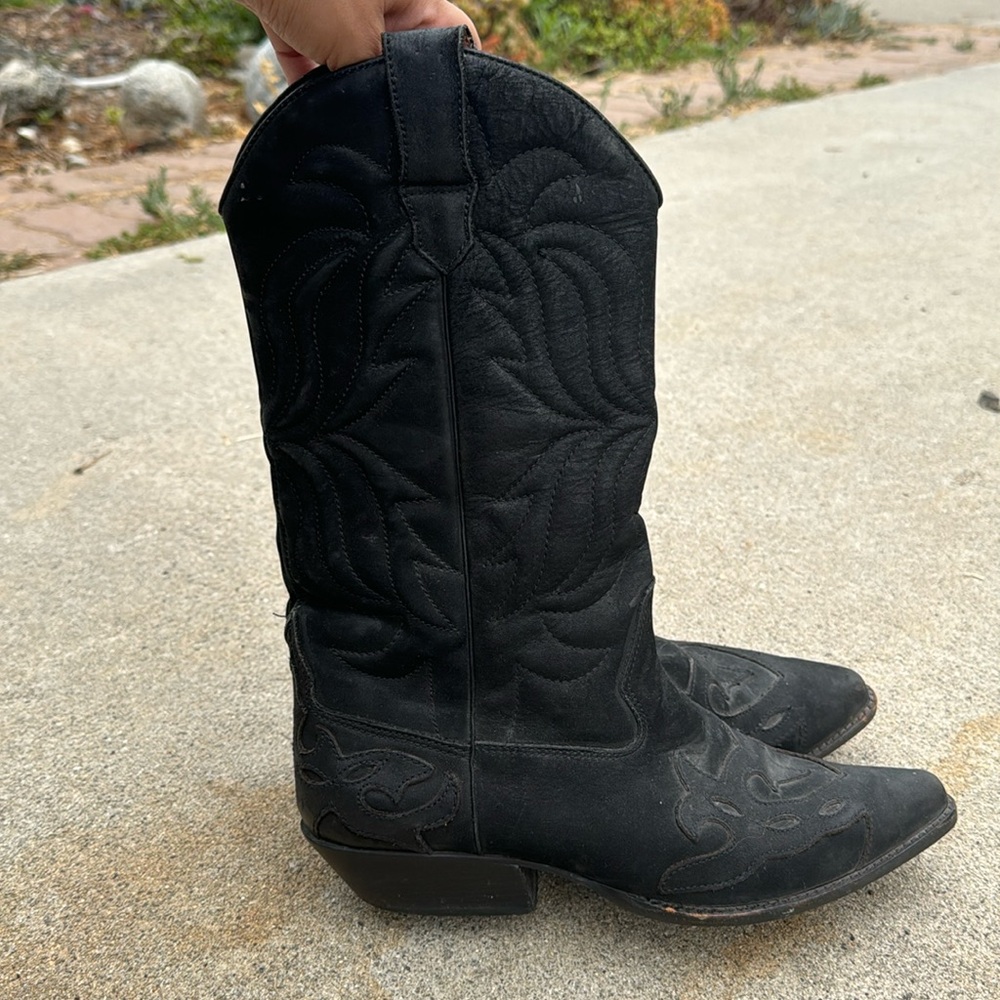 Genuine leather cowboy boots